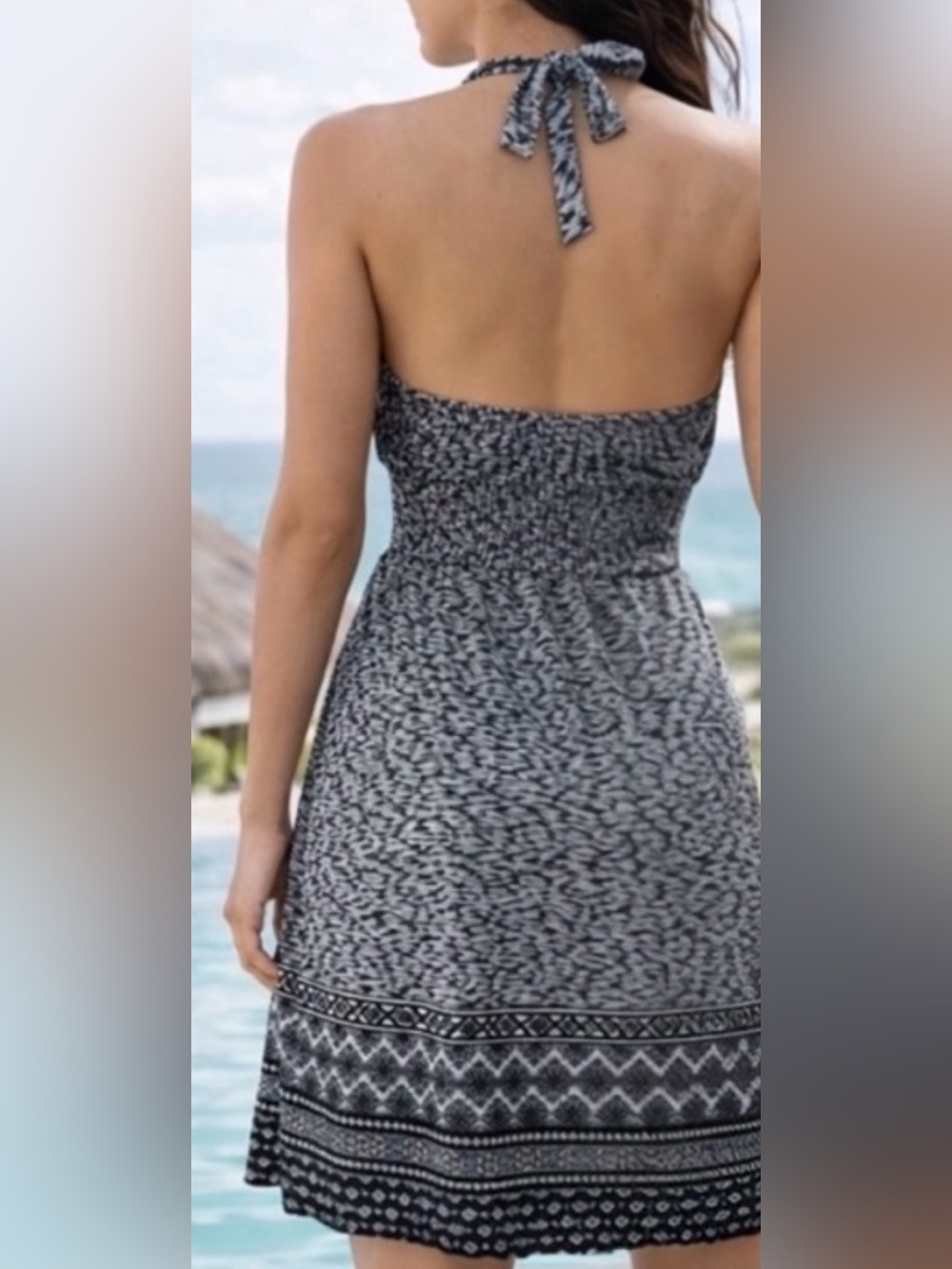 Athleta Go Anywhere Halter Dress size 8 - Picture 3 of 14